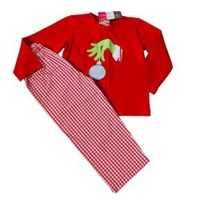 NWT - Please Read - Banana Split 4T Green & Grumpy Boys Pant Set